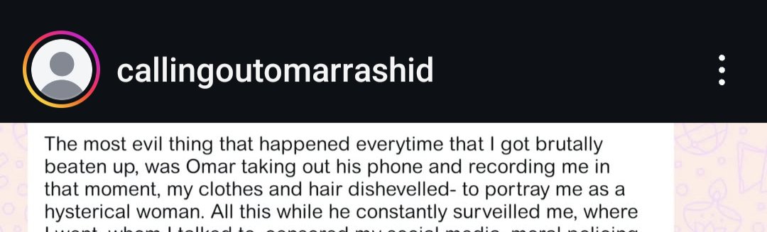 tishasaroyan's tweet photo. Reading the allegations levelled against Omar Rashid was deeply triggering and very relatable as someone who has now (for the past 3.5 years) been successfully clean of a 10 year long mentally and physically abusive relationship.
The part where she says he would beat her up and then record her as being the hysterical one, is word by word true for my abusive ex too. Wonder if abusive chomus exchange notes on how to torture women!!
Equally sad but predictable to see this woman's harrowing experience be used to fan Islamophobia. This is also the reason why I decided a few moons ago to not call out my aggressor because I know the dingbat Sanghis will just use it to further their own horrible communal agenda. But maybe as she says silence is not the answer.
I hope women everywhere who call out their abusers know that they shine a bright light for many women to share their harrowing experiences of abuse. Thank you for being an inspiration!