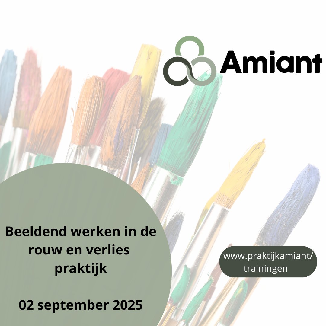 Training: Beeldend werken in de rouw- en verliespraktijk.

Gebruik klei, kleurpotlood of ecoline als ingang tot gevoel &amp; verwerking.
Voor professionals. SKJ-accreditatie (6 pt).

Datum: 2 sept 2025
Meer info: praktijkamiant.nl/training/beeld…

#rouw #therapie #creatiefwerken #SKJ #verlies
