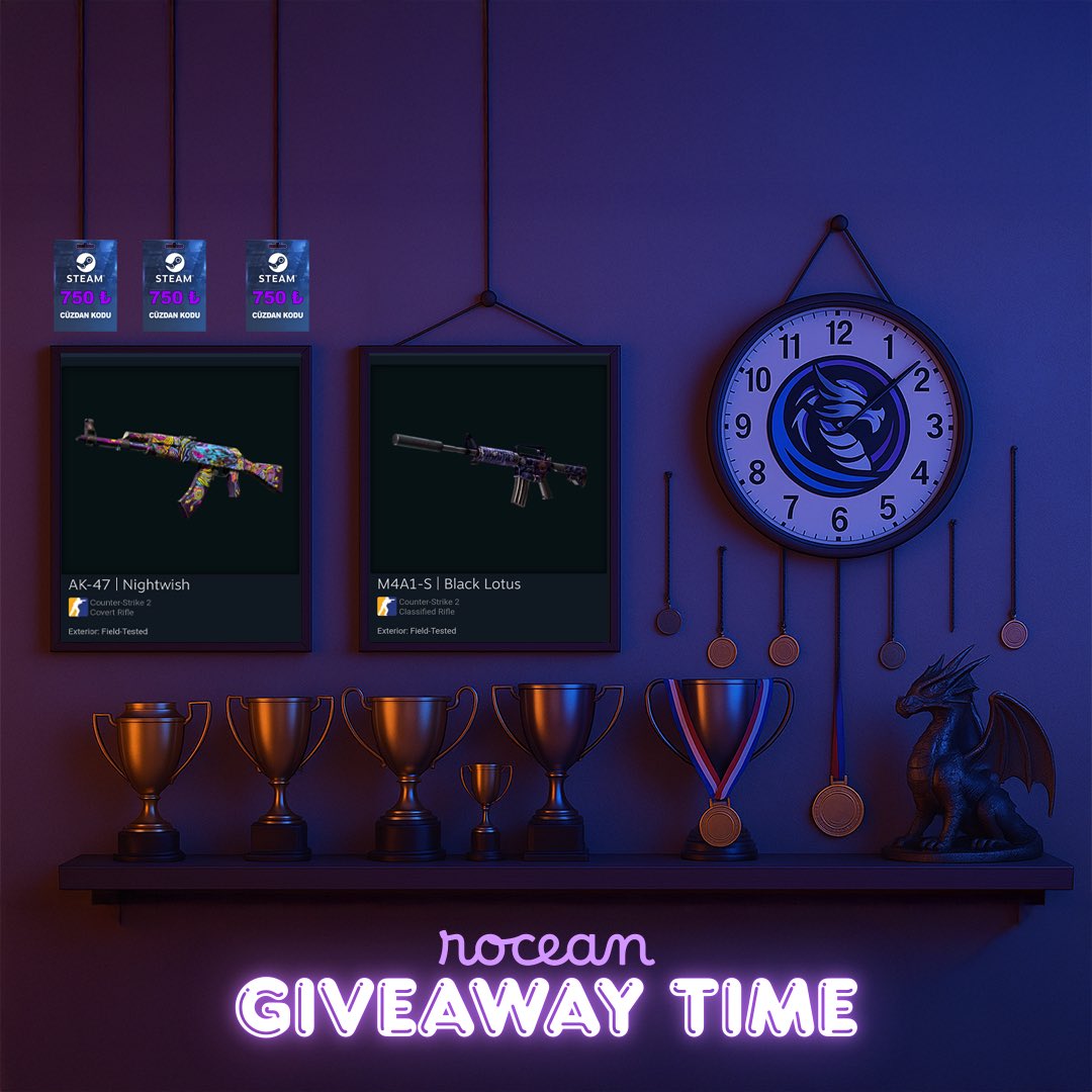 🥳 Bu Da ROCEAN’lı Olmanın Ayrıcalığı!

Bu tweeti beğenip RT eden ve bizi takip eden 3 takipçimize Steam Cüzdan Kodu, 2 takipçimize de görseldeki CS2 skinlerini hediye ediyoruz.

📆 Katılım için son tarih: 29 Mayıs