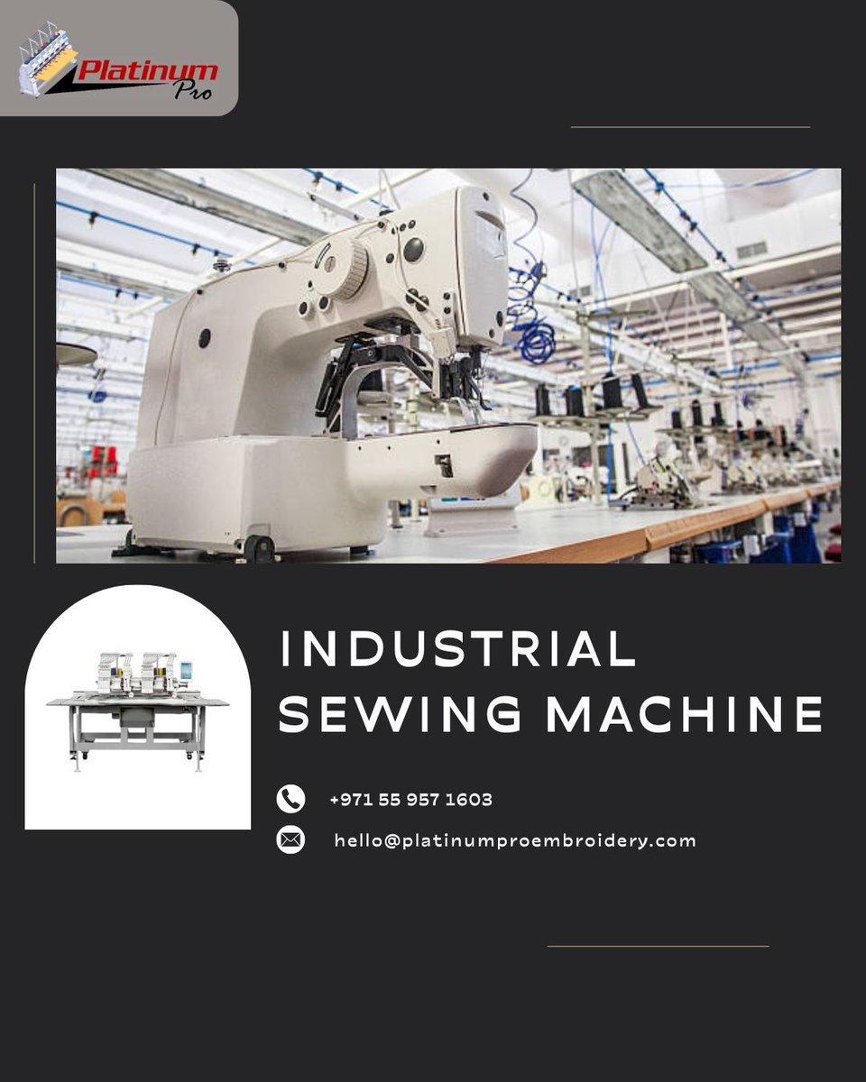 _PlatinumPro's tweet photo. Single Head Embroidery Machine – Precision, Power &amp; Performance in One!
Looking for an efficient embroidery solution for your boutique or business?
#EmbroideryMachine #SingleHeadEmbroidery #CustomEmbroidery #GarmentSolutions #PlatinumProEmbroidery #TailoringTools https://t.co/wCmb5RCMxJ