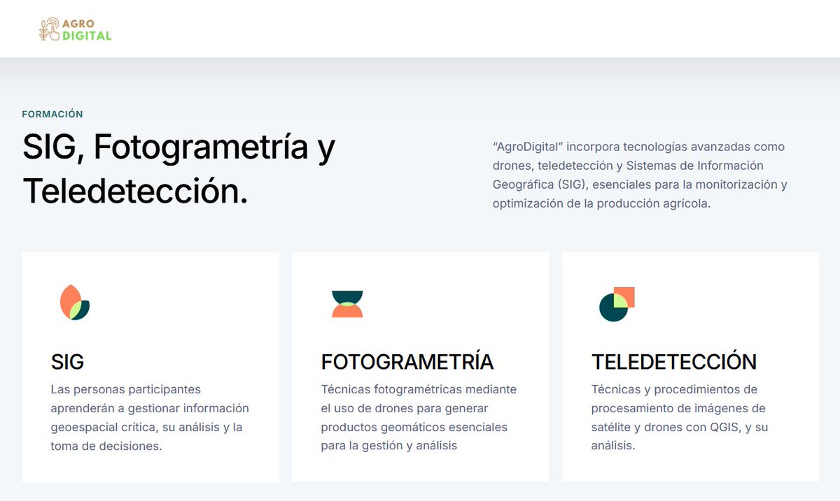 Seviempleo's tweet photo. Programa formativo AgroDigital: Sostenibilidad y tecnologías geomáticas en la agricultura del presente

✔️ Formación gratuita

🎯 Personas desempleadas, trabajadoras y emprendedoras

+ info > https://t.co/buO6kiEuih

#CursosSE #TICSEV #AgriculturaAndaluza https://t.co/AbamZ2LS2b