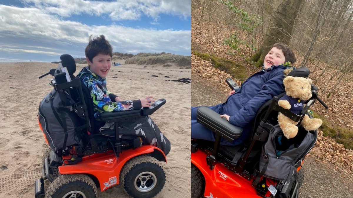 “This [wheelchair] is life changing for Alfie." After years of missing out, Alfie is exploring beaches and woods thanks to his all-terrain chair made possible by our JPT grant.🌳🏖️ “On his first trip out in the chair he said, ‘This is amazing!’” Read more: loom.ly/RJ541LE