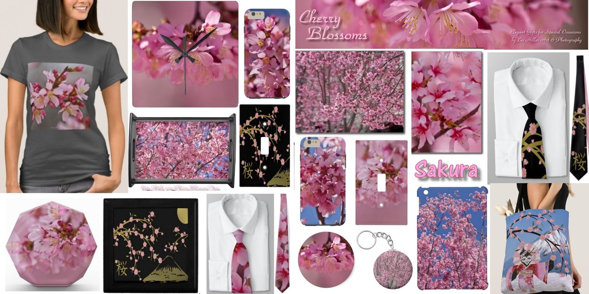 ⭐️All Cherry Blossoms⭐️新品5枚set⭐️婦人画報別注桜
