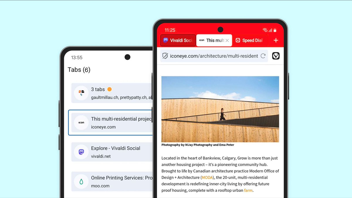 On Android, your favorite browser can now do even more:

🌟 Floating tabs
📖 One-tap Reader View
🙈 Hide/show typed history
📱 Choose tab switcher layout

Check it out now!