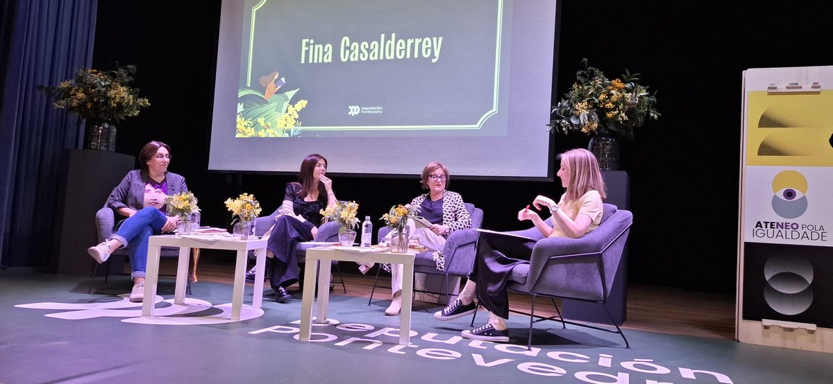depo_es's tweet image. ✍️ O ciclo Mulleres de Palabra(s) destaca o papel das escritoras de literatura infantil da provincia

@LediciaCostas, @evamejuto e Fina Casalderrey protagonizaron onte unha conversa en Sanxenxo sobre a importancia de “construír referentes”