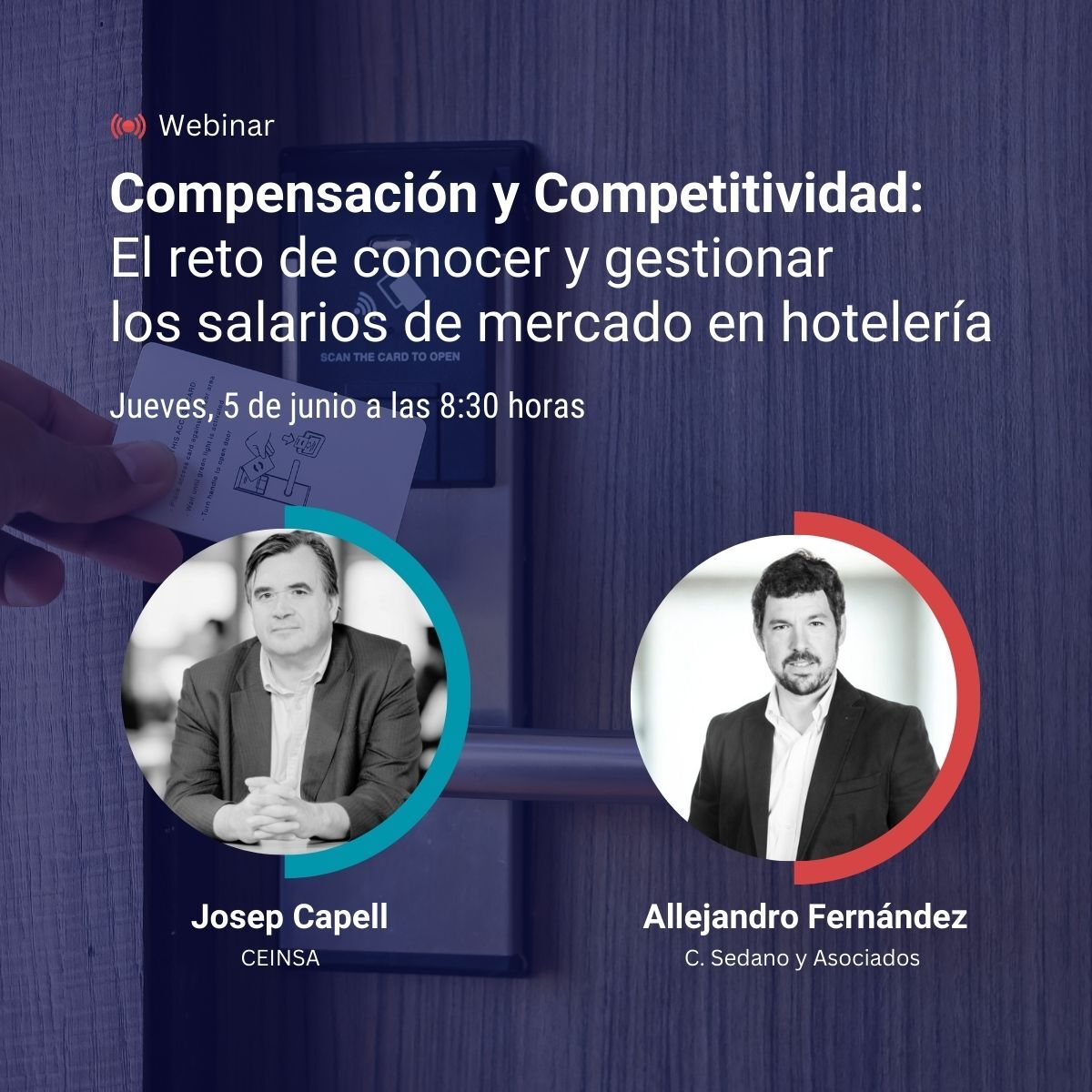CEINSA (@ceinsa_rh) on Twitter photo ¿Cómo puedes 𝗽𝗮𝗴𝗮𝗿 𝗱𝗲 𝗳𝗼𝗿𝗺𝗮 𝗲𝗾𝘂𝗶𝘁𝗮𝘁𝗶𝘃𝗮, 𝗰𝗼𝗺𝗽𝗲𝘁𝗶𝘁𝗶𝘃𝗮 𝘆 𝘀𝗶𝗻 𝗰𝗼𝗺𝗽𝗿𝗼𝗺𝗲𝘁𝗲𝗿 𝘁𝘂 𝗽𝗿𝗲𝘀𝘂𝗽𝘂𝗲𝘀𝘁𝗼 𝗲𝗻 𝗵𝗼𝘁𝗲𝗹𝗲𝗿í𝗮?
Inscríbete a este webinar gratuito aquí: eu1.hubs.ly/H0kjK8g0
Con <a href="/josepcapellguiu/">Josep Capell Guiu</a> y Alejandro Fernández ¿Cómo puedes 𝗽𝗮𝗴𝗮𝗿 𝗱𝗲 𝗳𝗼𝗿𝗺𝗮 𝗲𝗾𝘂𝗶𝘁𝗮𝘁𝗶𝘃𝗮, 𝗰𝗼𝗺𝗽𝗲𝘁𝗶𝘁𝗶𝘃𝗮 𝘆 𝘀𝗶𝗻 𝗰𝗼𝗺𝗽𝗿𝗼𝗺𝗲𝘁𝗲𝗿 𝘁𝘂 𝗽𝗿𝗲𝘀𝘂𝗽𝘂𝗲𝘀𝘁𝗼 𝗲𝗻 𝗵𝗼𝘁𝗲𝗹𝗲𝗿í𝗮?
Inscríbete a este webinar gratuito aquí: eu1.hubs.ly/H0kjK8g0
Con <a href="/josepcapellguiu/">Josep Capell Guiu</a> y Alejandro Fernández