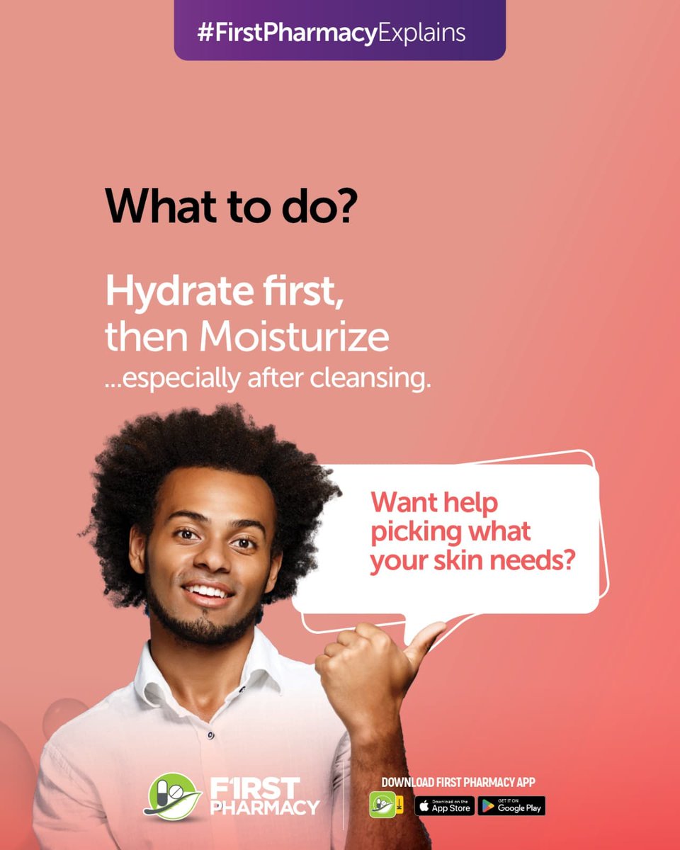 Let’s face it,  we’ve all been there…
Staring at the shelf, wondering: Do I need a hydrator or a moisturizer? 😩
Don’t worry, we’re breaking it down for you. 

Want help picking what your skin needs?
Chat with us on the First Pharmacy app.