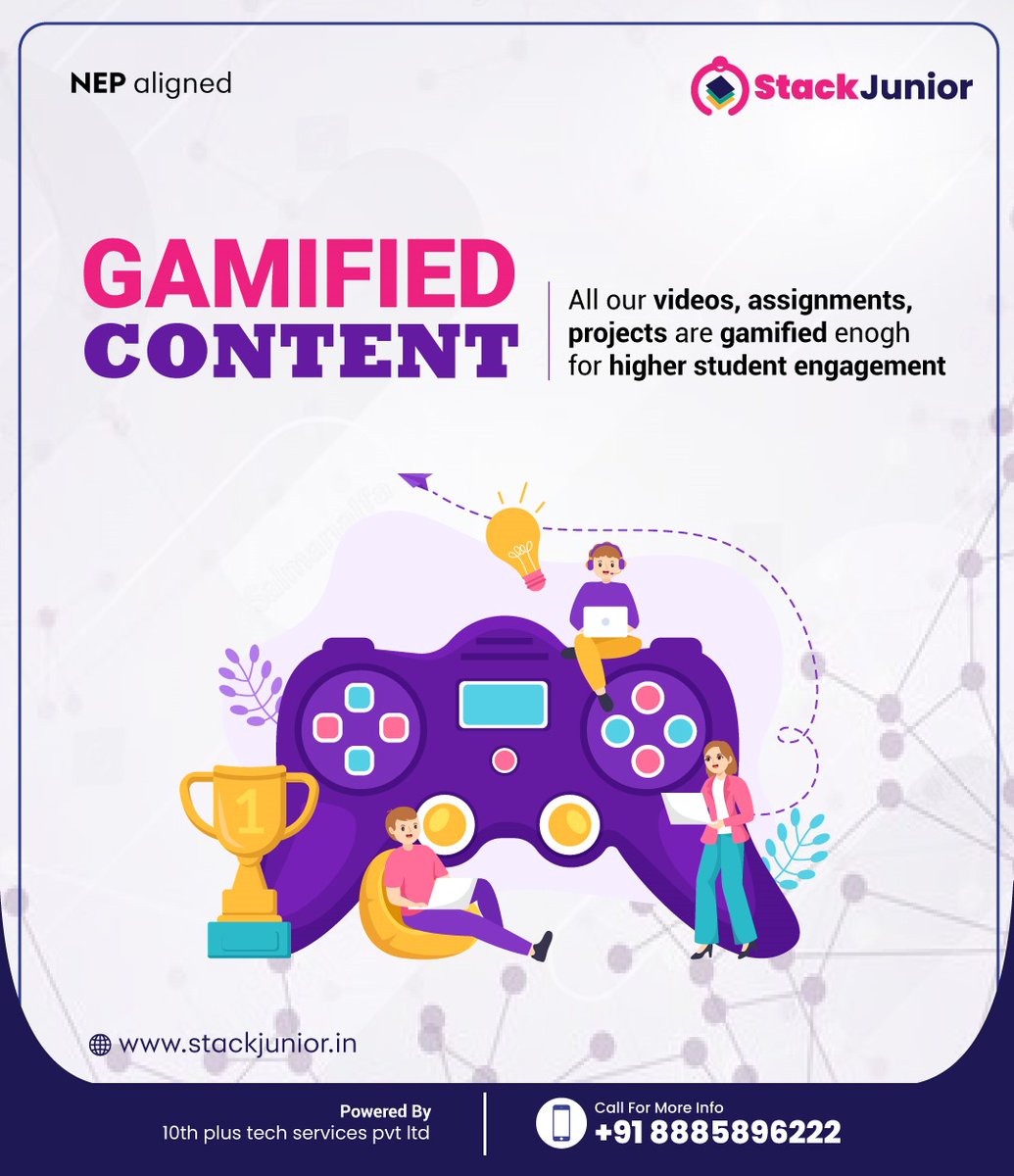 StackJunior_in's tweet photo. Learning should never be boring.
At Stack Junior, we turn every assignment into a fun challenge!
Gamified content = more engagement + better results.

#NEPaligned | https://t.co/5NoJRBR7jj
#GamifiedLearning #EdTech #StackJunior #LearnWithFun #STEM #NEP2020 #FutureOfEducation https://t.co/44UciOdVvW