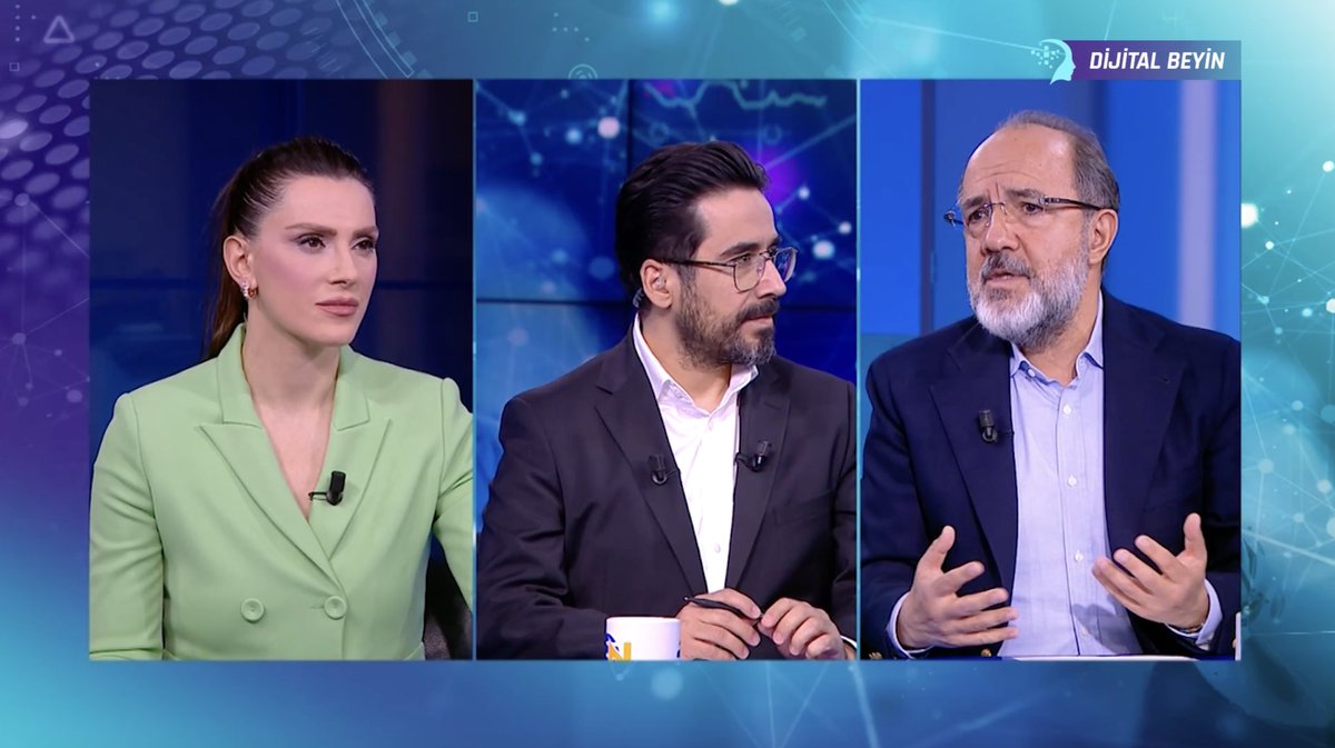 Dijital Beyin (@ntvdijitalbeyin) on Twitter photo Dijital Beyin’de Bu Hafta: Kurumsal Dönüşümde Yapay Zekanın Rolü
Dijital Beyin’de <a href="/Zehra_Kucuk/">Zehra Küçük</a> soracak,<a href="/mustafamertcan/">Mustafa Mertcan</a> ve <a href="/HPE_Turkey/">HPE Turkey</a> , Balkanlar ve Orta Asya Genel Müdürü Güngör Kaymak yanıtlayacak.
Dijital Beyin bugün saat 16.30’da NTV'de Dijital Beyin’de Bu Hafta: Kurumsal Dönüşümde Yapay Zekanın Rolü
Dijital Beyin’de <a href="/Zehra_Kucuk/">Zehra Küçük</a> soracak,<a href="/mustafamertcan/">Mustafa Mertcan</a> ve <a href="/HPE_Turkey/">HPE Turkey</a> , Balkanlar ve Orta Asya Genel Müdürü Güngör Kaymak yanıtlayacak.
Dijital Beyin bugün saat 16.30’da NTV'de