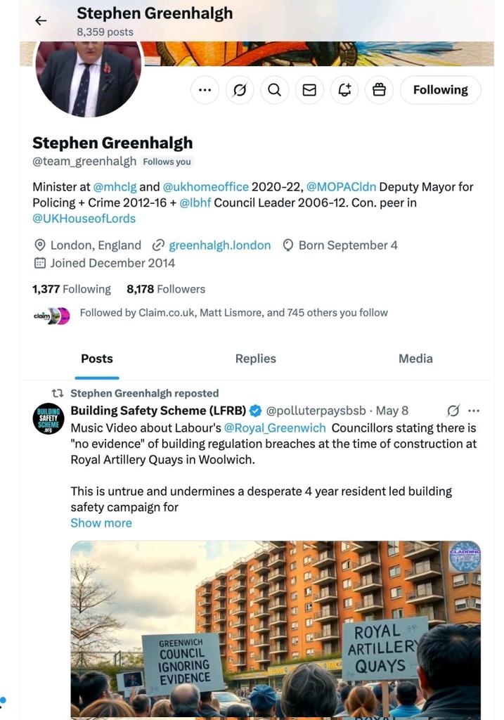 Building Safety Scheme (LFRB) tweet media