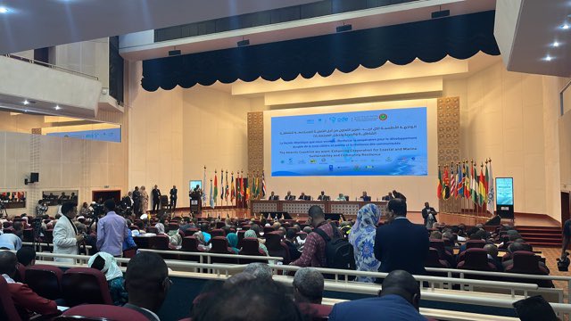 FAOMauritania's tweet photo. @FAOMauritania a participé hier à l’ouverture de la 14e session de la #COP14 (21-23 mai) de la Convention d’Abidjan, sous le thème : La façade Atlantique que nous voulons, pour une coopération renforcée en faveur du développement durable et de la résilience côtière. https://t.co/41Q68dfQKA