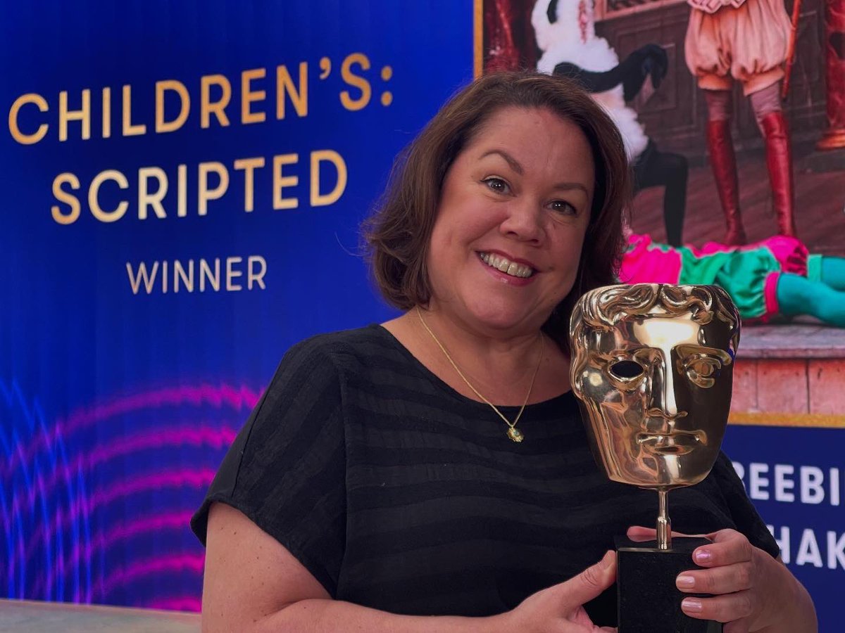Laine Theatre Arts (@lainetheatreart) on Twitter photo Congratulations to LTA alumni and <a href="/BAFTA/">BAFTA</a> winner <a href="/Jennie_Dale/">Jennie Dale 🏳️🌈</a>! 🤩🏆
Jennie played the role of 'Audrey' in 'As You Like It' for <a href="/CBeebiesHQ/">CBeebies Parenting</a> and the production just won for 'Children's Scripted' at the recent <a href="/BAFTA/">BAFTA</a> Awards! Congratulations to LTA alumni and <a href="/BAFTA/">BAFTA</a> winner <a href="/Jennie_Dale/">Jennie Dale 🏳️🌈</a>! 🤩🏆
Jennie played the role of 'Audrey' in 'As You Like It' for <a href="/CBeebiesHQ/">CBeebies Parenting</a> and the production just won for 'Children's Scripted' at the recent <a href="/BAFTA/">BAFTA</a> Awards!