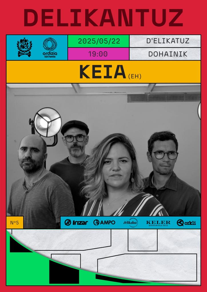 Musikaren suak Keia utziko digu gaur D'elikatuzen. Badakizue, 19:00etan, dohainik. 🔥🌫

ordiziarrock.com/keia-maiatzare…