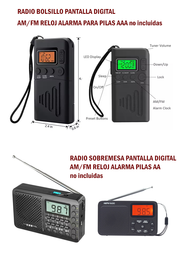 publialjarafe's tweet photo. RADIOS DIGITALES CON PANTALLA LED -ALARMA-RELOJ - https://t.co/xRDEUaovFR
#radios #radiosbolsillo #regalospublicitarios #regalosdeempresa #merchandising @publialjarafe https://t.co/NqyfRyaGzw