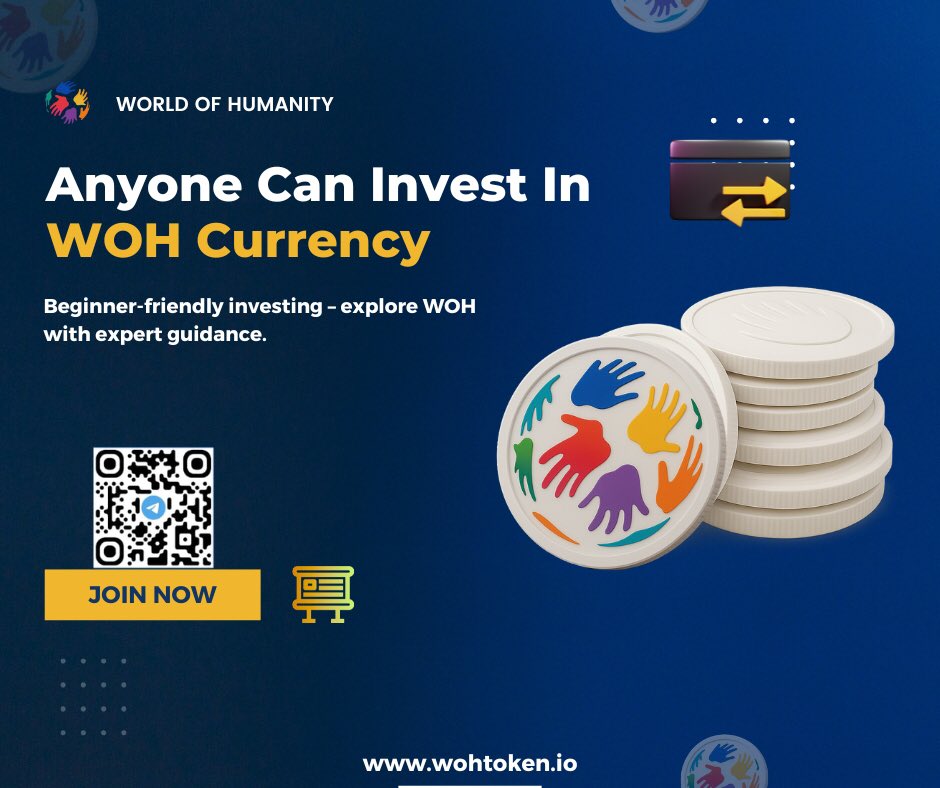 Woh_Token's tweet photo. No experience? No problem. With WOH Currency, anyone can invest and make a difference. Start your journey with expert guidance today! 
.
.
.
.
#WOHCurrency #CryptoForAll #BeginnerFriendlyInvesting https://t.co/zgCxmisIMQ
