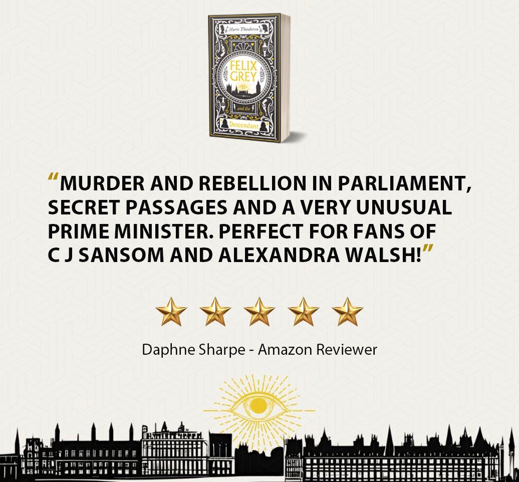 “Perfect for fans of C.J. Sansom…”

⭐️⭐️⭐️⭐️⭐️ “A skilful blend of fact and fiction… a most authentic read.”

Grab your copy now: amzn.to/3NVsedC 

#FelixGrey #HistoricalFiction #PoliticalThriller #Bookstagram #AmReading #CJSansom  #DebutNovel #BookLover