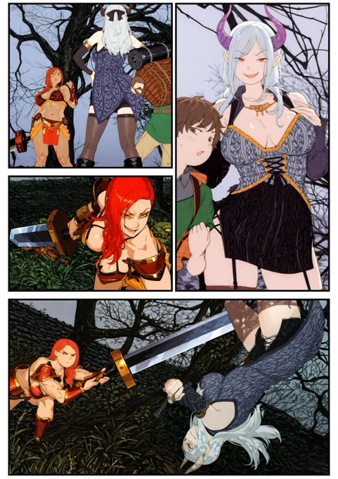 セリフ入れあと半分、来週キリがつくかも
#漫画 #同人 