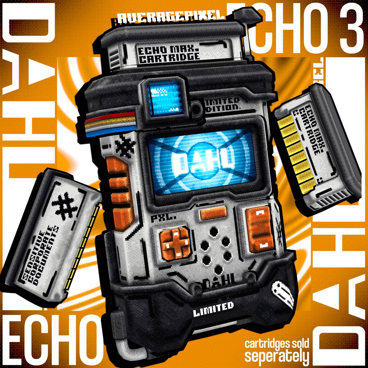 Average_Pixel's tweet image. Borderlands Echo 3 Model (Still Version)