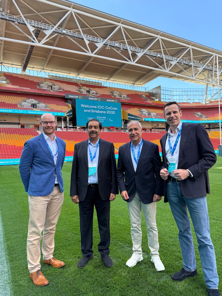 ASOIF (@asoifsummerifs) on Twitter photo This week, ASOIF President Ingmar De Vos, ASOIF Executive Director James Carr, <a href="/WorldRowing/">World Rowing</a> President Jean-Christophe Rolland and <a href="/FIH_Hockey/">International Hockey Federation</a> President Tayyab Ikram were in Brisbane for the first onsite meeting of the IOC Coordination Commission of <a href="/Brisbane_2032/">Brisbane 2032</a>. This week, ASOIF President Ingmar De Vos, ASOIF Executive Director James Carr, <a href="/WorldRowing/">World Rowing</a> President Jean-Christophe Rolland and <a href="/FIH_Hockey/">International Hockey Federation</a> President Tayyab Ikram were in Brisbane for the first onsite meeting of the IOC Coordination Commission of <a href="/Brisbane_2032/">Brisbane 2032</a>.