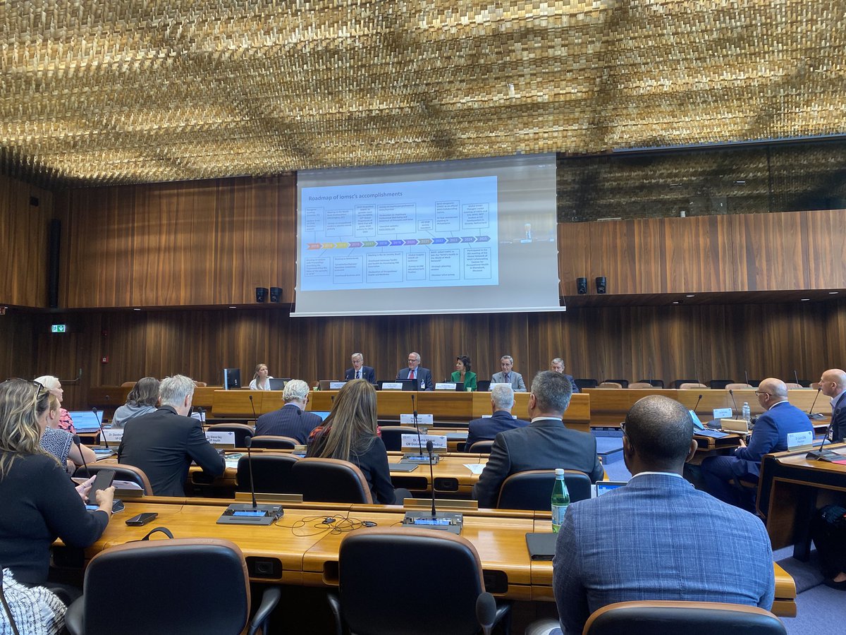 SOMCEO (@somceo) on Twitter photo International Occupational Medicine Collaborative Society Thought leaders meeting <a href="/ilo/">International Labour Organization</a> Geneva today with <a href="/azzi_manal/">Manal Azzi</a> & Global CMOs
Aiming to implement the occupational health conventions/instruments
<a href="/ProfNGreenberg/">Professor Neil Greenberg</a> presenting on mental health at work. <a href="/SOMNews/">SOM e-News</a>
<a href="/ILO_EMP_Policy/">ILO Employment Policies</a> International Occupational Medicine Collaborative Society Thought leaders meeting <a href="/ilo/">International Labour Organization</a> Geneva today with <a href="/azzi_manal/">Manal Azzi</a> & Global CMOs
Aiming to implement the occupational health conventions/instruments
<a href="/ProfNGreenberg/">Professor Neil Greenberg</a> presenting on mental health at work. <a href="/SOMNews/">SOM e-News</a>
<a href="/ILO_EMP_Policy/">ILO Employment Policies</a>