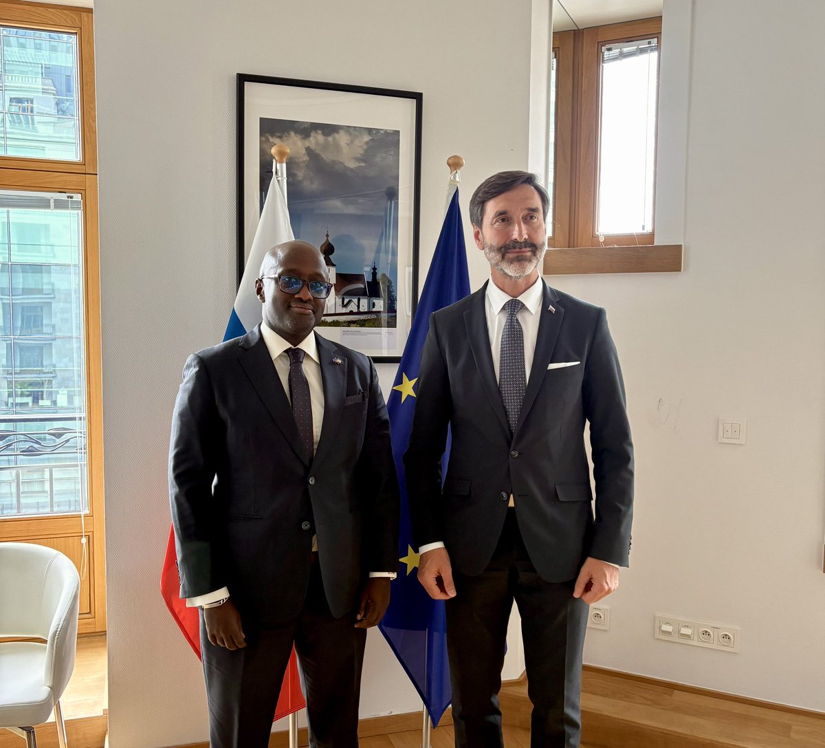 Ministry of Foreign Affairs & Int'l Cooperation (@rwandamfa) on Twitter photo Minister <a href="/onduhungirehe/">Olivier J.P. Nduhungirehe</a> also held a bilateral meeting with H.E. Juraj Blanár, Minister of Foreign and European Affairs of the Slovak Republic. The discussion covered avenues for enhanced bilateral ties and shared priorities within the AU–EU partnership. Minister <a href="/onduhungirehe/">Olivier J.P. Nduhungirehe</a> also held a bilateral meeting with H.E. Juraj Blanár, Minister of Foreign and European Affairs of the Slovak Republic. The discussion covered avenues for enhanced bilateral ties and shared priorities within the AU–EU partnership.
