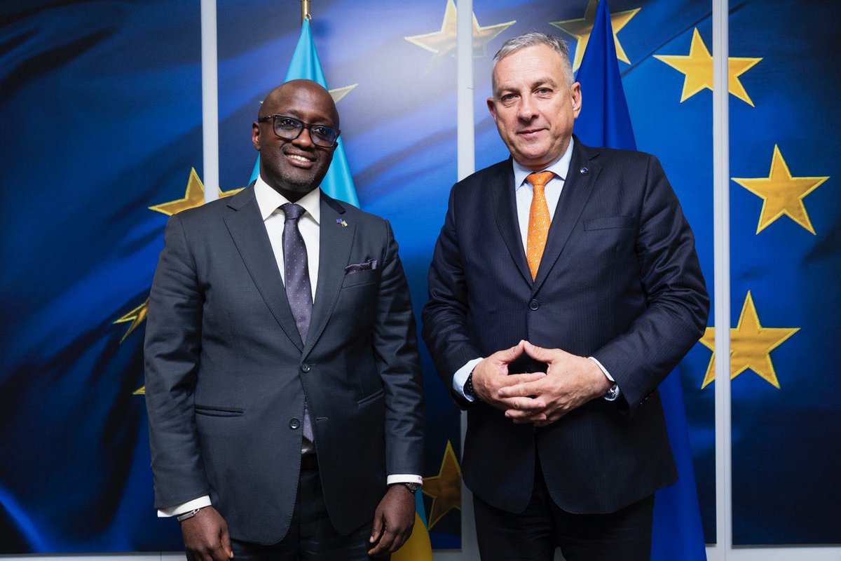 Ministry of Foreign Affairs & Int'l Cooperation (@rwandamfa) on Twitter photo Minister <a href="/onduhungirehe/">Olivier J.P. Nduhungirehe</a> held a productive meeting with EU Commissioner @jozefsikela on the sidelines of the AU–EU Ministerial Meeting. Discussions focused on strengthening Rwanda–EU cooperation to promote sustainable development in the Great Lakes region. Minister <a href="/onduhungirehe/">Olivier J.P. Nduhungirehe</a> held a productive meeting with EU Commissioner @jozefsikela on the sidelines of the AU–EU Ministerial Meeting. Discussions focused on strengthening Rwanda–EU cooperation to promote sustainable development in the Great Lakes region.