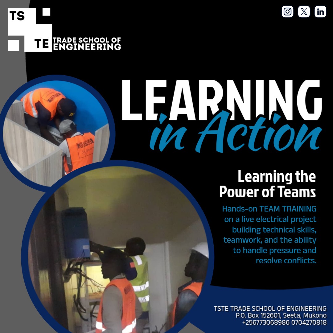 tstetradeschool's tweet photo. Real projects. Real teamwork. Real growth. 👷♂⚡🔧 TSTE students gaining skills that go beyond the toolbox - 🤝 teamwork, 💪 pressure handling, and 🗣 conflict resolution in action! 🚀 #TSTE #HandsOnTraining #ElectricalSkills #TeamworkInAction https://t.co/arBOwEsXgR
