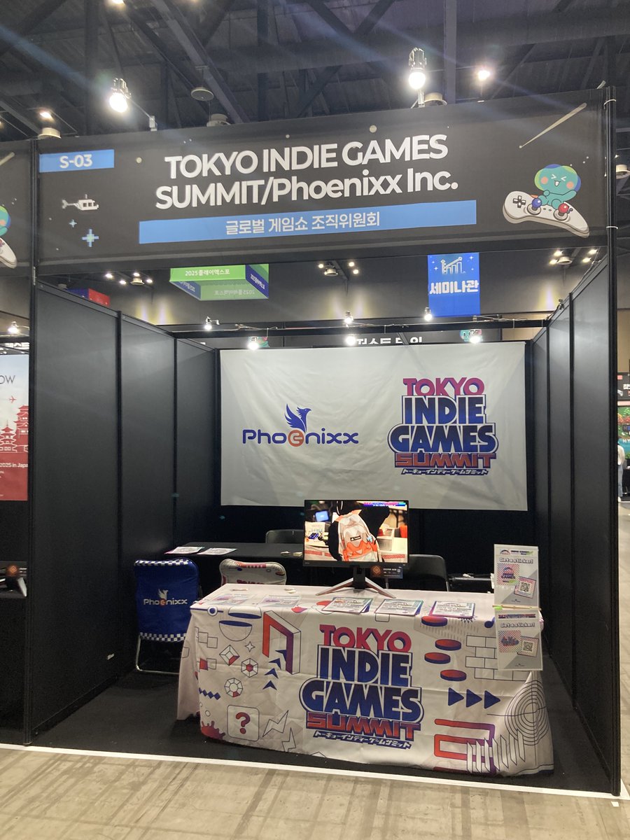 Phoenixx🎮 (@phoenixx_inc) on Twitter photo / 本日から韓国で開催中『PlayX4』
<a href="/OfficialPlayx4/">플레이엑스포(PlayX4)</a>
TOKYO INDIE GAMES SUMMIT/Phoenixxブースを出展⚡️
<a href="/OSAKA_IGS/">OSAKA INDIE GAMES SUMMIT</a>
のクリエイター募集もしておりますので ぜひ遊びに来てくださいね📷 #playx4 / 本日から韓国で開催中『PlayX4』
<a href="/OfficialPlayx4/">플레이엑스포(PlayX4)</a>
TOKYO INDIE GAMES SUMMIT/Phoenixxブースを出展⚡️
<a href="/OSAKA_IGS/">OSAKA INDIE GAMES SUMMIT</a>
のクリエイター募集もしておりますので ぜひ遊びに来てくださいね📷 #playx4