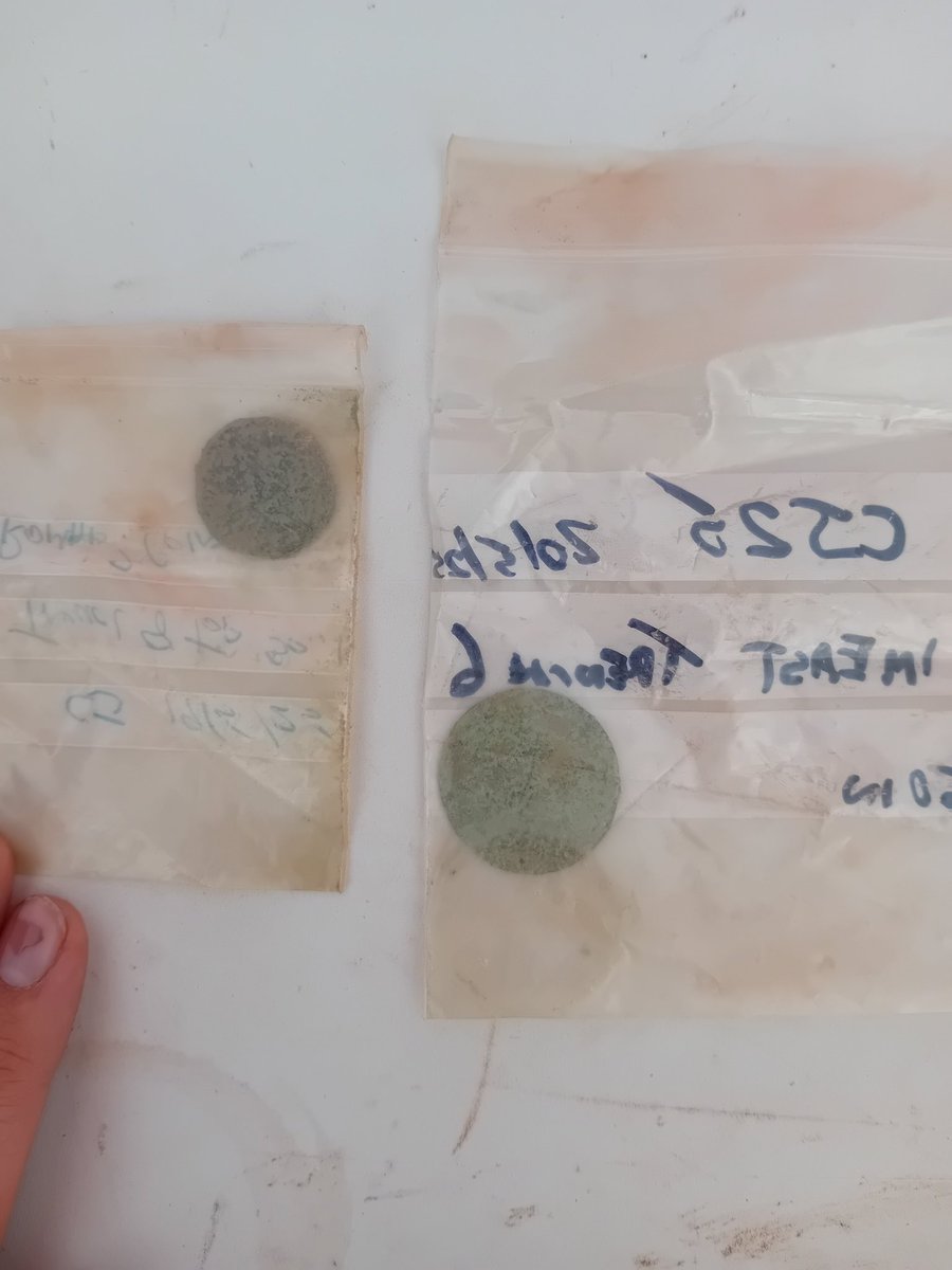 First day on site at Columbjohn for Fieldschool! Trench 3 has already revealed some exciting finds including a Victorian coin and a 17th century pin. Follow this page for more updates and come visit Killerton and the site when you get a chance!
<a href="/NatTrustArch/">National Trust Archaeology</a> <a href="/NTKillerton/">Killerton</a>