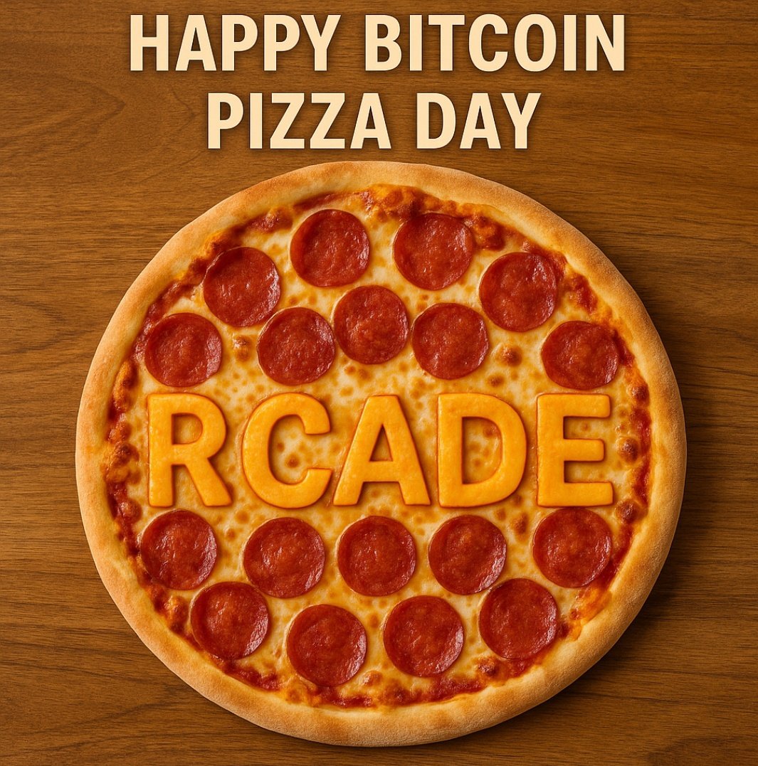 🍕Happy #BitcoinPizzaDay!
10,000 BTC bought 2 pizzas in 2010.
Today, that buys 2 Lambos, 3 yachts, and a small island… with change for extra cheese.
Never underestimate the power of HODL!
#BTC #PizzaDay #Bullish #RCADE #HATCHonBNB #HATCH
