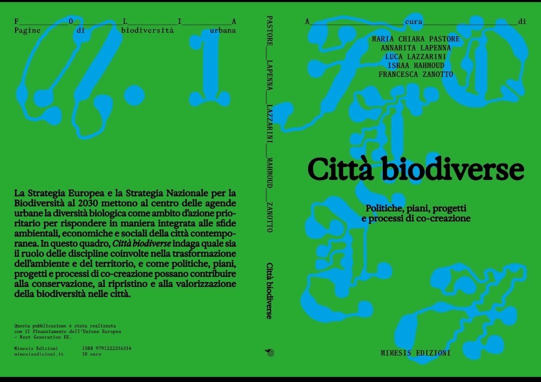 Israa H. Mahmoud Airlines (@israahanafi) on Twitter photo My second Italian book on #biodiverse cities is now online #openaccess and published by <a href="/MimesisEdizioni/">Mimesis Edizioni</a>
A result of research by the department <a href="/dastu_polimi/">Dip. di Architettura e Studi Urbani - Polimi</a> and the <a href="/nbfc_italy/">NBFC - National Biodiversity Future Center</a>
We look at policies, plans and public participation of nbs
At this link 🖇️: mimesisedizioni.it/libro/97912223… My second Italian book on #biodiverse cities is now online #openaccess and published by <a href="/MimesisEdizioni/">Mimesis Edizioni</a>
A result of research by the department <a href="/dastu_polimi/">Dip. di Architettura e Studi Urbani - Polimi</a> and the <a href="/nbfc_italy/">NBFC - National Biodiversity Future Center</a>
We look at policies, plans and public participation of nbs
At this link 🖇️: mimesisedizioni.it/libro/97912223…