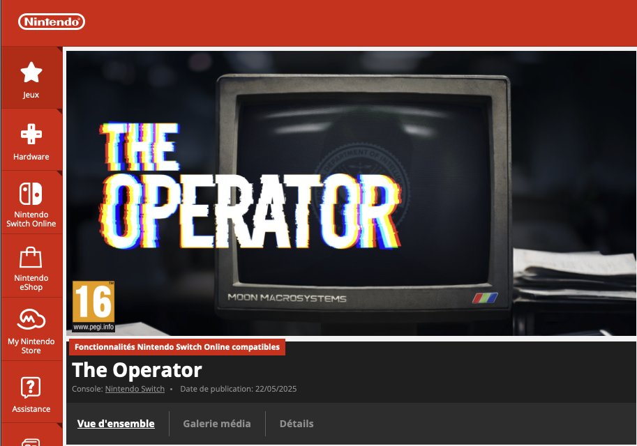 🔥 The Operator is out now on Nintendo Switch! 🔥

This version was a real challenge — the game was only designed for PC but I’m super proud of how it turned out. 💪

🎮 Full gamepad support
🖐️ Touchscreen support
⚡ Rock-solid 60 FPS

Can’t wait for you to try it on the go!