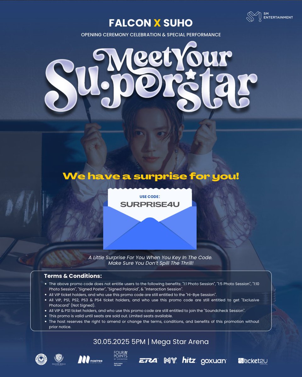 🎉 𝗪𝗲’𝘃𝗲 𝗚𝗼𝘁 𝗮 𝗦𝘂𝗿𝗽𝗿𝗶𝘀𝗲 𝗳𝗼𝗿 𝗬𝗼𝘂! 🎉

💌 𝗨𝘀𝗲 𝗣𝗿𝗼𝗺𝗼 𝗖𝗼𝗱𝗲: SURPRISE4U
Get your tickets now with this special code and unlock a surprise discount!

Make sure to keep it a surprise, don’t spill the thrill! 😉