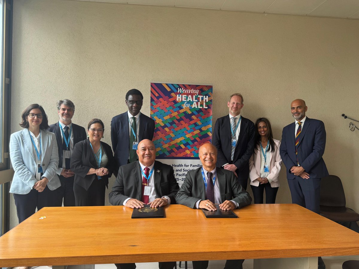 Dr Saia Ma'u Piukala (@rd_wpro) on Twitter photo š A milestone for health education in the Pacific! With the signing of the <a href="/WHOWPRO/">World Health Organization (WHO) Western Pacific</a> & WHO Academy agreement, Pacific Opening Learning Health Net (POLHN) enters a new era of competency-driven, tech-powered, and innovation-led learning.
This will bring top-tier learning to š A milestone for health education in the Pacific! With the signing of the <a href="/WHOWPRO/">World Health Organization (WHO) Western Pacific</a> & WHO Academy agreement, Pacific Opening Learning Health Net (POLHN) enters a new era of competency-driven, tech-powered, and innovation-led learning.
This will bring top-tier learning to