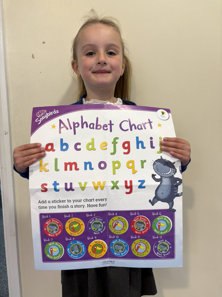 latimerprimary's tweet image. Well done to Felicity in #ClassKB to complete the reading challenge. Each sticker represents a book she has read. #LatimerLOVESreading
