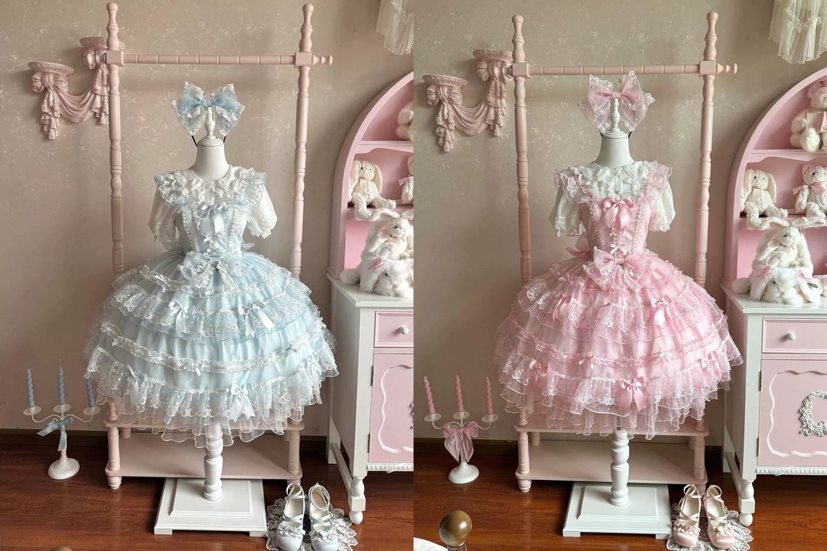 42lolita_'s tweet image. {Lolita New Release} 

Sweet bows and pearl accents light up your Lolita dreams. ✨🎀

Price: from $41.99 to $55.99
Size: S, M, L
Purchase link: 42lolita.com/collections/20…

#LolitaFashion #SweetLolita #PrincessStyle #PearlDetails #BowDecoration #JapaneseLolita #CuteDress