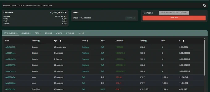 🚨 BREAKING: "Investitore Rafforza Posizione Short su HYPE: Aumento di 2 Milioni di USDC e Perdita di 19,2 Milioni"