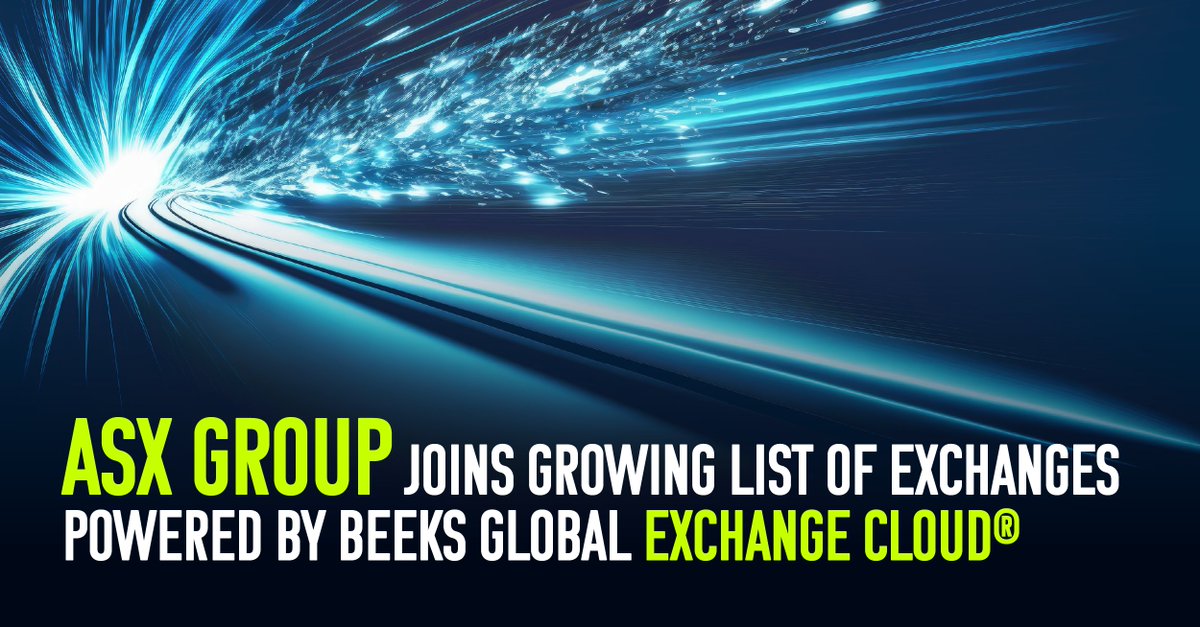 Beeks Group (@beeksgroup) on Twitter photo We’re excited to partner with <a href="/ASX/">ASX 🏛 The heart of Australia's financial markets</a> as they launch Colo OnDemand, #PoweredByBeeks Exchange Cloud®. This new #colocation service delivers fast, secure access to markets from the Australian Liquidity Centre, without the cost or hassle of traditional tech: bit.ly/4mryxFV We’re excited to partner with <a href="/ASX/">ASX 🏛 The heart of Australia's financial markets</a> as they launch Colo OnDemand, #PoweredByBeeks Exchange Cloud®. This new #colocation service delivers fast, secure access to markets from the Australian Liquidity Centre, without the cost or hassle of traditional tech: bit.ly/4mryxFV