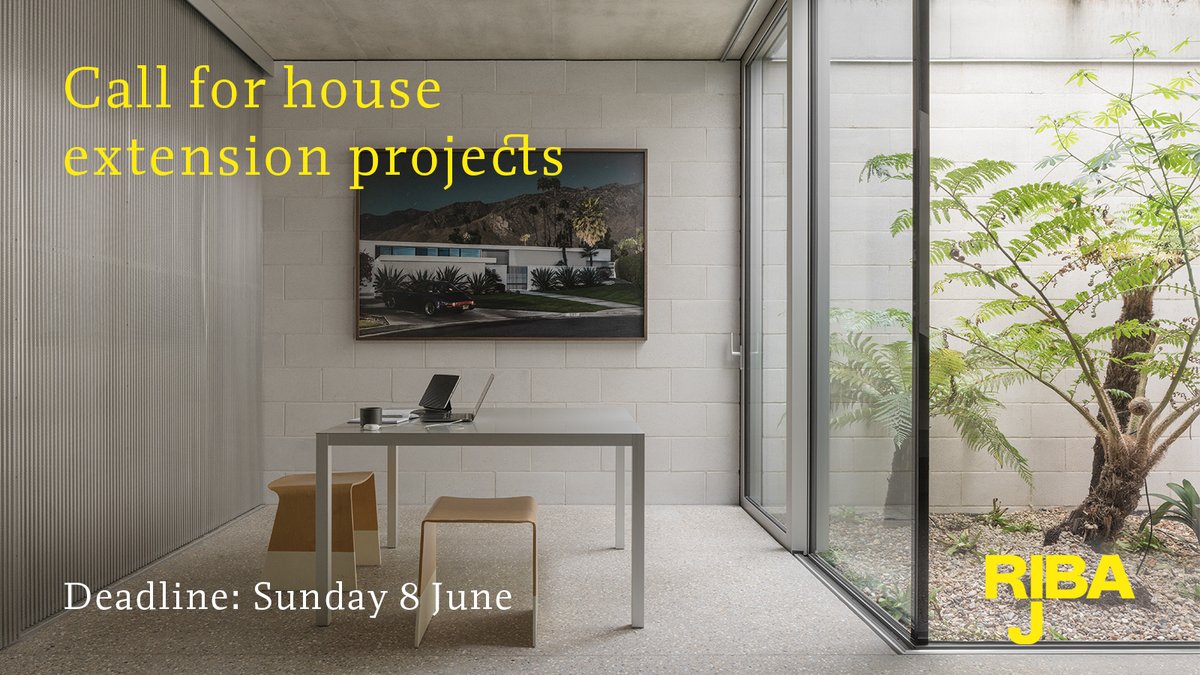 RIBAJ (@ribaj) on Twitter photo 📣 PUBLISH YOUR PROJECTS! RIBAJ wants to see your best UK house extensions🏡Send 5 images & brief description to editorial.ribaj@riba.org by 8 June for a chance to be published. Must be completed within the last year.
📸 Reciprocal House by Gianni Botsford. Credit: Schnepp Renou 📣 PUBLISH YOUR PROJECTS! RIBAJ wants to see your best UK house extensions🏡Send 5 images & brief description to editorial.ribaj@riba.org by 8 June for a chance to be published. Must be completed within the last year.
📸 Reciprocal House by Gianni Botsford. Credit: Schnepp Renou