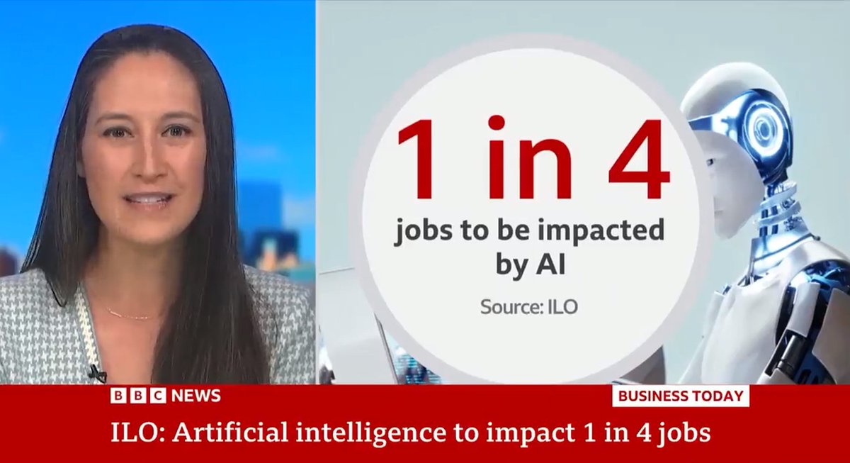 NASK (@nask_pl) on Twitter photo 📊 1 na 4 stanowiska pracy na całym świecie może ulec transformacji pod wpływem generatywnej #AI – wynika z raportu przygotowanego przez NASK, <a href="/CYFRA_GOV_PL/">Ministerstwo Cyfryzacji</a> i <a href="/ilo/">International Labour Organization</a>.
📺 Badanie przeprowadzone przez zespół z ekspertkami i ekspertami NASK jest szeroko komentowane w międzynarodowych 📊 1 na 4 stanowiska pracy na całym świecie może ulec transformacji pod wpływem generatywnej #AI – wynika z raportu przygotowanego przez NASK, <a href="/CYFRA_GOV_PL/">Ministerstwo Cyfryzacji</a> i <a href="/ilo/">International Labour Organization</a>.
📺 Badanie przeprowadzone przez zespół z ekspertkami i ekspertami NASK jest szeroko komentowane w międzynarodowych