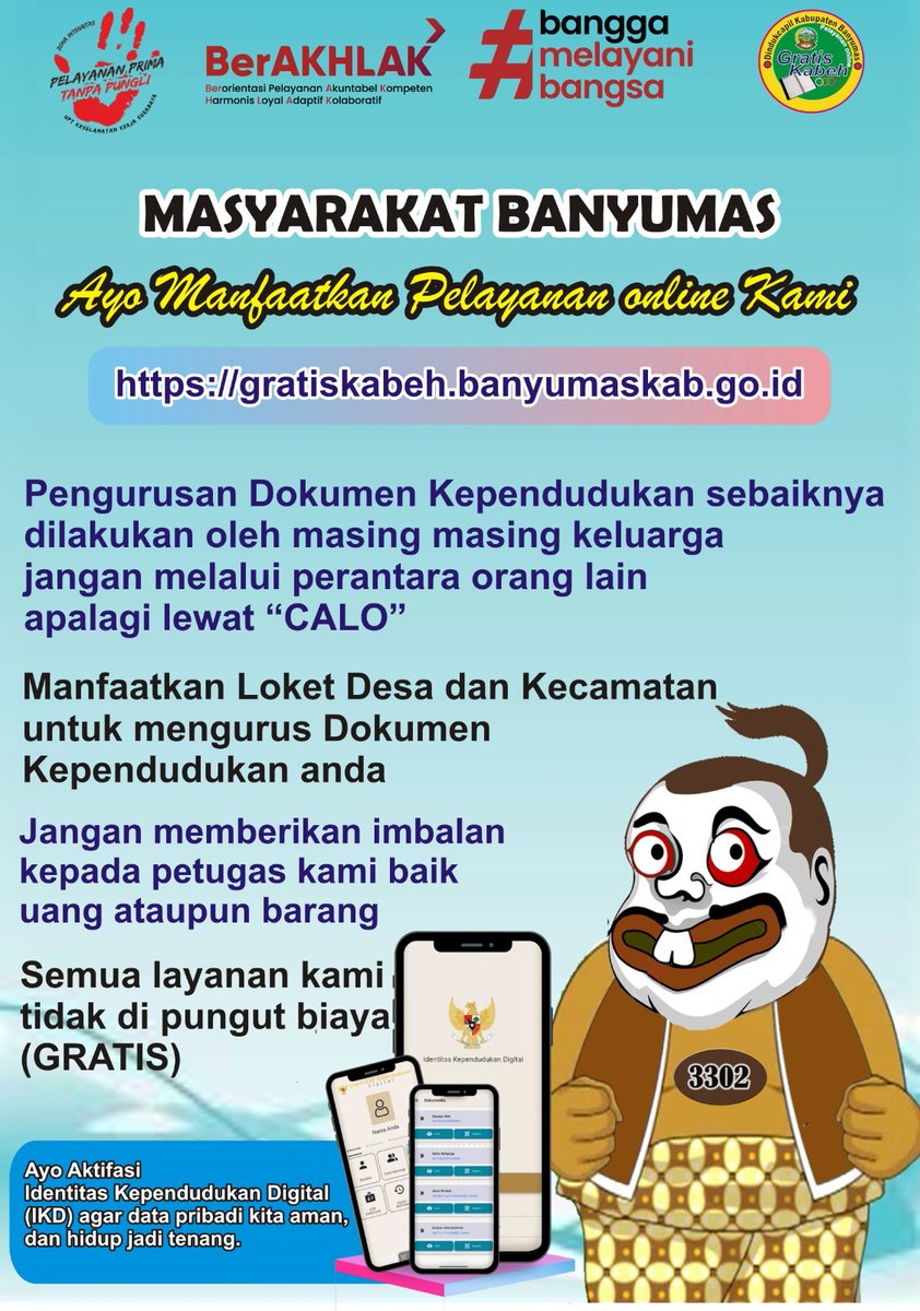 dindukcapil_bms's tweet photo. Mayuh aktifkan Identitas Kependudukan Digital (IKD) untuk dapat pelayanan online https://t.co/p7MD9DczkM https://t.co/mNkUJE2XnF