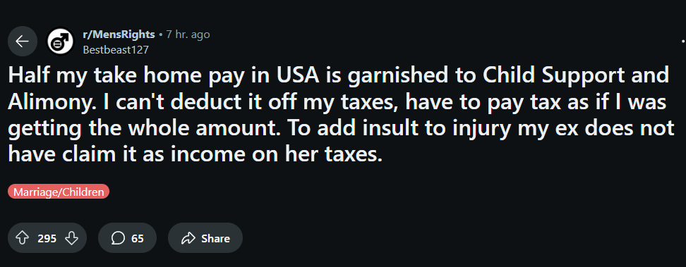 The system is not for children.

It is set up to punish men, and enrich abusive women.

reddit.com/r/MensRights/c…