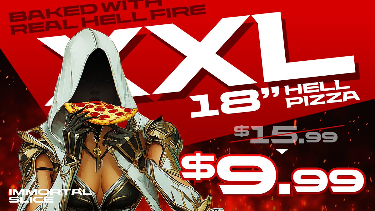 🍕 The Slice Never Dies. But This Deal Will.
In honor of #BitcoinPizzaDay, our 18" XXL pizza is just $9.99
(*BTC price may vary, but our cheese stays eternal.)

🔥Today only. Claim your destiny (and your crust)
#PlayIR2 #ImmortalSlice #ImmortalRising2