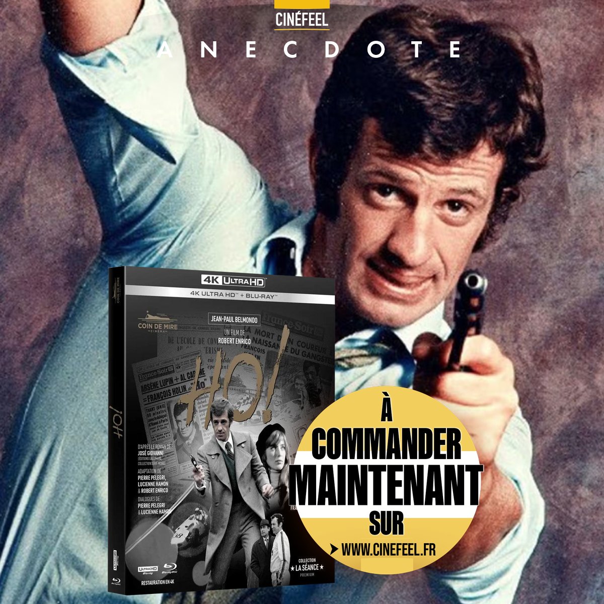 Arcades_DVD's tweet photo. HO ! 😮 une des belles sorties du mois grâce à COIN DE MIRE CINÉMA, un polar avec Belmondo : https://t.co/OKZo7C4HSk

Dans une scène, Bebel conduit à toute allure une voiture volée à travers Paris, en pleine circulation…  Sans autorisation officielle de la préfecture ! 😅 https://t.co/36QbyY3GRg