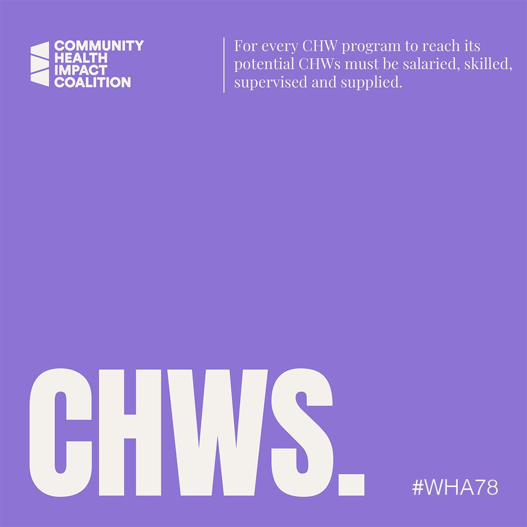 mothers2mothers (@m2mtweets) on Twitter photo CHWs are vital for #healthforall!
Undeniable evidence shows that CHWs deliver primary health care in a way that improves access, increases equity, and saves lives.
That’s why at #WHA78 we’re advocating for #proCHWs to be the norm worldwide. <a href="/join_chic/">Community Health Impact Coalition</a> CHWs are vital for #healthforall!
Undeniable evidence shows that CHWs deliver primary health care in a way that improves access, increases equity, and saves lives.
That’s why at #WHA78 we’re advocating for #proCHWs to be the norm worldwide. <a href="/join_chic/">Community Health Impact Coalition</a>