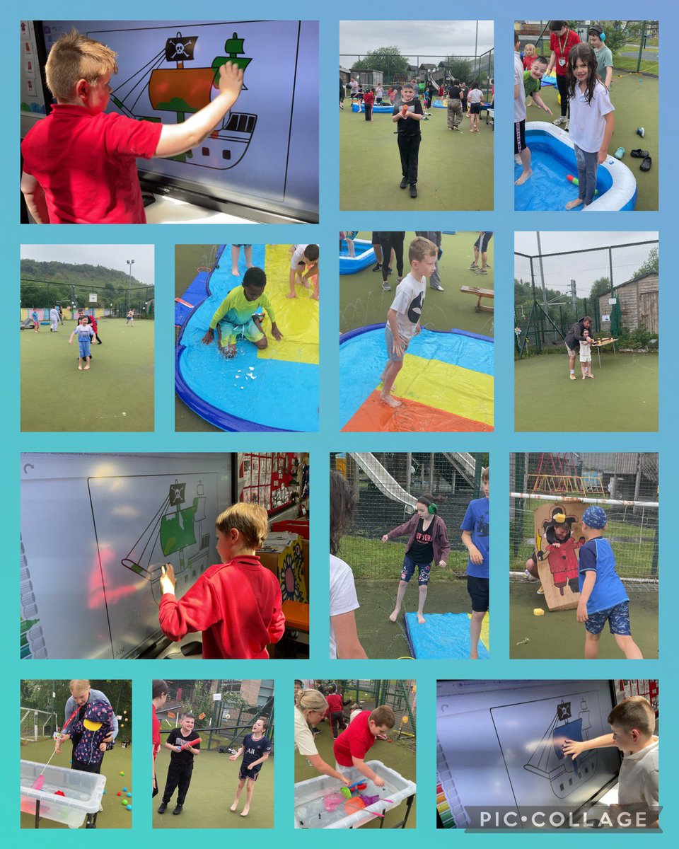 YsgolHenFelin's tweet photo. #Yhfclass6 enjoyed their pirate water play down the garden and watched a pirate down to end our day🏴☠️. #moveweek https://t.co/BNJFzi8yIo