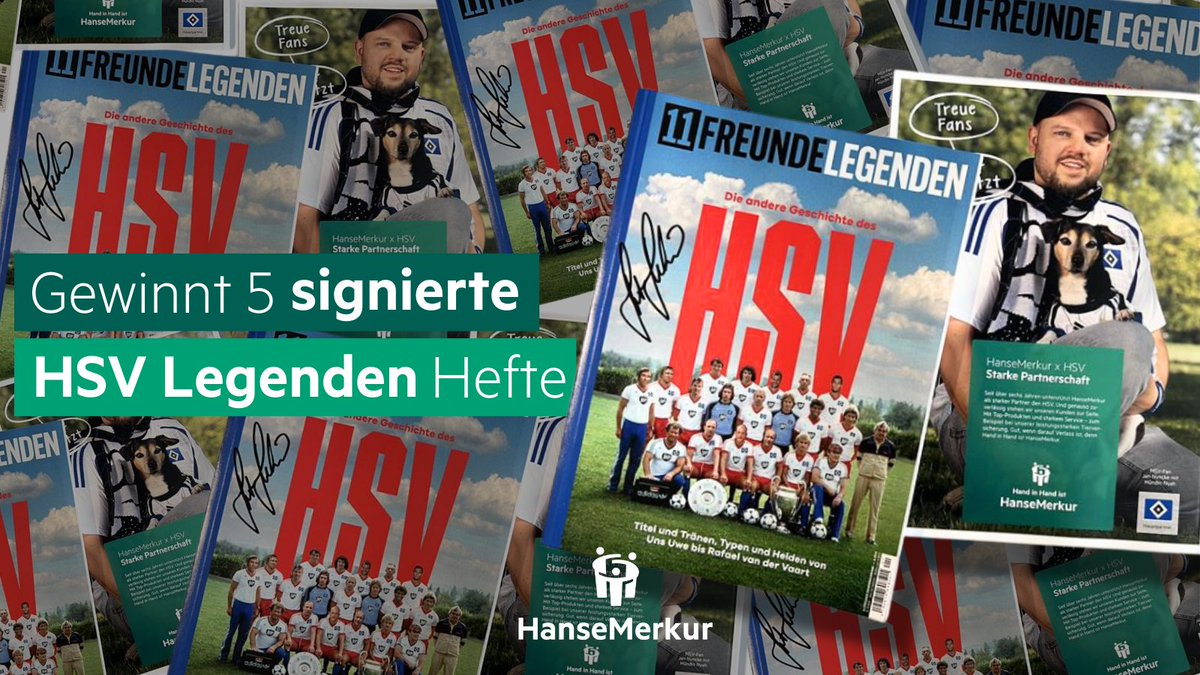 HanseMerkurSpo's tweet image. Was macht dieses Legendenheft noch legendärer?✍️ Ein Original-Autogramm von @HSV-Legende Horst Hrubesch.
Wir verlosen 5x1 davon an Euch.
👉Mitmachen: Seid Follower von @HanseMerkurSpo und retweetet diesen Beitrag.
Gewinnerbekanntgabe: Dienstag, 10 Uhr
TNB:…