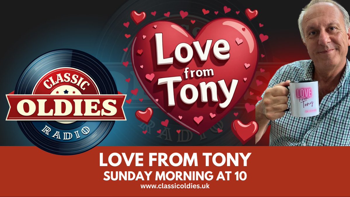 ClassicOldies.uk (@oldiesuk) on Twitter photo Love From Tony with <a href="/tonylloydtv/">Tony Lloyd</a> back Sunday Morning at 10. Catch up here <<< player.autopod.xyz/902851 >>> Love From Tony with <a href="/tonylloydtv/">Tony Lloyd</a> back Sunday Morning at 10. Catch up here <<< player.autopod.xyz/902851 >>>