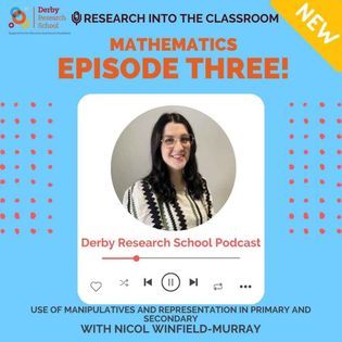 Norfolk_RS's tweet photo. 🎧 PODCAST TIME - Use of manipulatives and representation in primary and secondary 

Derby Research School is out with a new great episode, listen here https://t.co/eKuPytSPEa https://t.co/u81tVulq2C