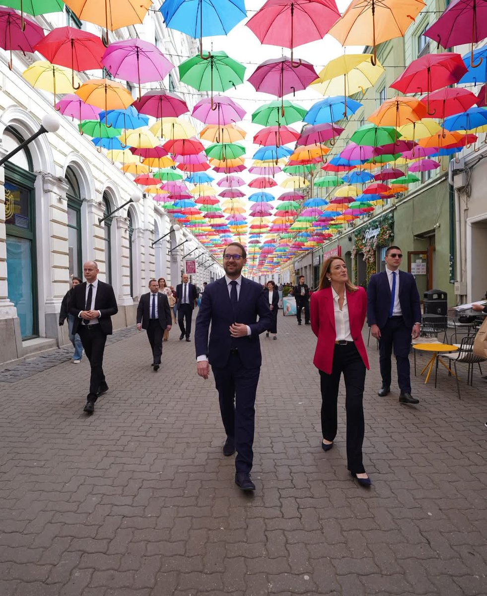 Welcome to Timișoara, President <a href="/RobertaMetsola/">Roberta Metsola</a>!